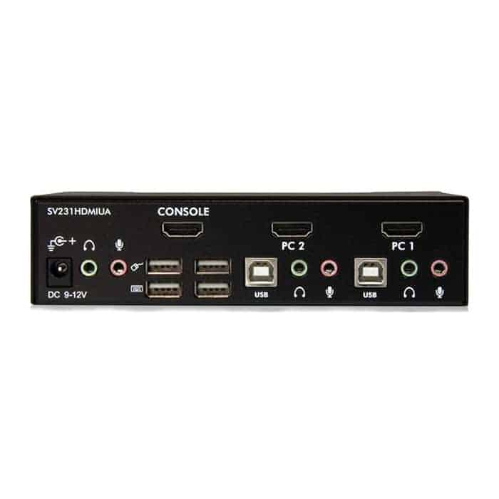 (image for) StarTech SV231HDMIUA 2 Port USB HDMI KVM Switch with Audio and USB 2.0 Hub